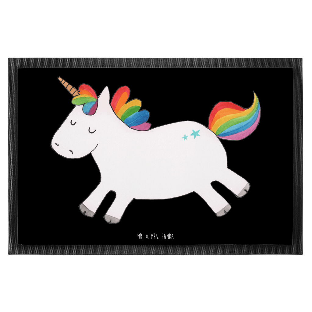 Fußmatte Einhorn Happy Einhorn, Einhörner, Unicorn, glücklich, fröhlich, Spaß, Freude, Lebensfreude, witzig, spannend, Lächeln, Lachen Türvorleger, Schmutzmatte, Fußabtreter, Matte, Schmutzfänger, Fußabstreifer, Schmutzfangmatte, Türmatte, Motivfußmatte,  Haustürmatte, Vorleger  Einhorn, Einhörner, Einhorn Deko, Pegasus, Unicorn