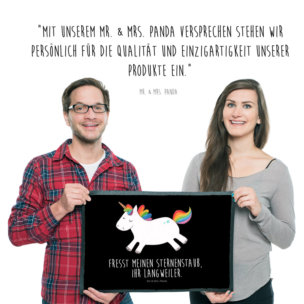 Fußmatte Einhorn Happy Einhorn, Einhörner, Unicorn, glücklich, fröhlich, Spaß, Freude, Lebensfreude, witzig, spannend, Lächeln, Lachen Türvorleger, Schmutzmatte, Fußabtreter, Matte, Schmutzfänger, Fußabstreifer, Schmutzfangmatte, Türmatte, Motivfußmatte,  Haustürmatte, Vorleger  Einhorn, Einhörner, Einhorn Deko, Pegasus, Unicorn