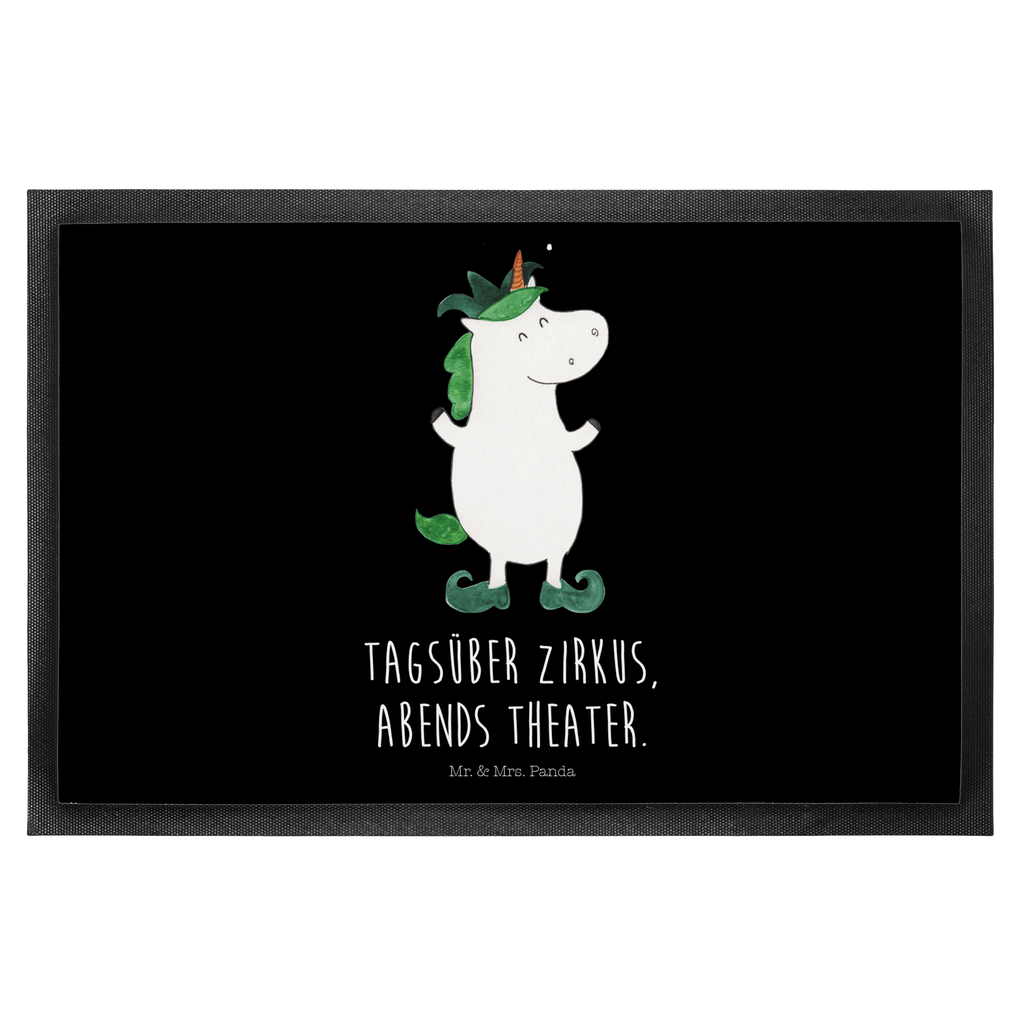 Fußmatte Einhorn Joker Einhörner, Unicorn, Einhorn, Hofnarr, Kasper, Gaukler, Mittelalter Türvorleger, Schmutzmatte, Fußabtreter, Matte, Schmutzfänger, Fußabstreifer, Schmutzfangmatte, Türmatte, Motivfußmatte,  Haustürmatte, Vorleger  Einhorn, Einhörner, Einhorn Deko, Pegasus, Unicorn