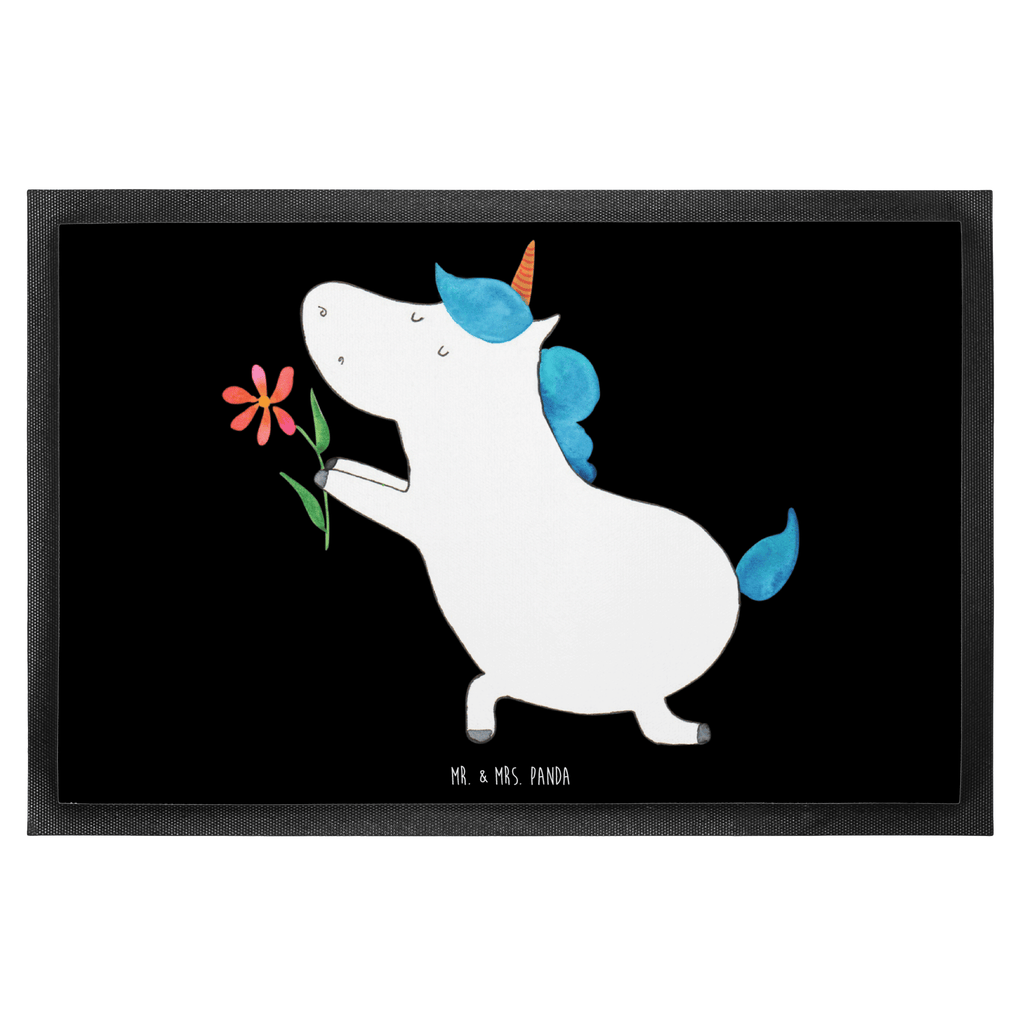 Fußmatte Einhorn Blume Einhorn, Einhörner, Unicorn, Liebe, Liebesbeweis, Antrag, Heiratsantrag, Verlobung, Ehepaar, Pärchen, Partner, Freund, Freundin, Ehe, heiraten Türvorleger, Schmutzmatte, Fußabtreter, Matte, Schmutzfänger, Fußabstreifer, Schmutzfangmatte, Türmatte, Motivfußmatte,  Haustürmatte, Vorleger  Einhorn, Einhörner, Einhorn Deko, Pegasus, Unicorn