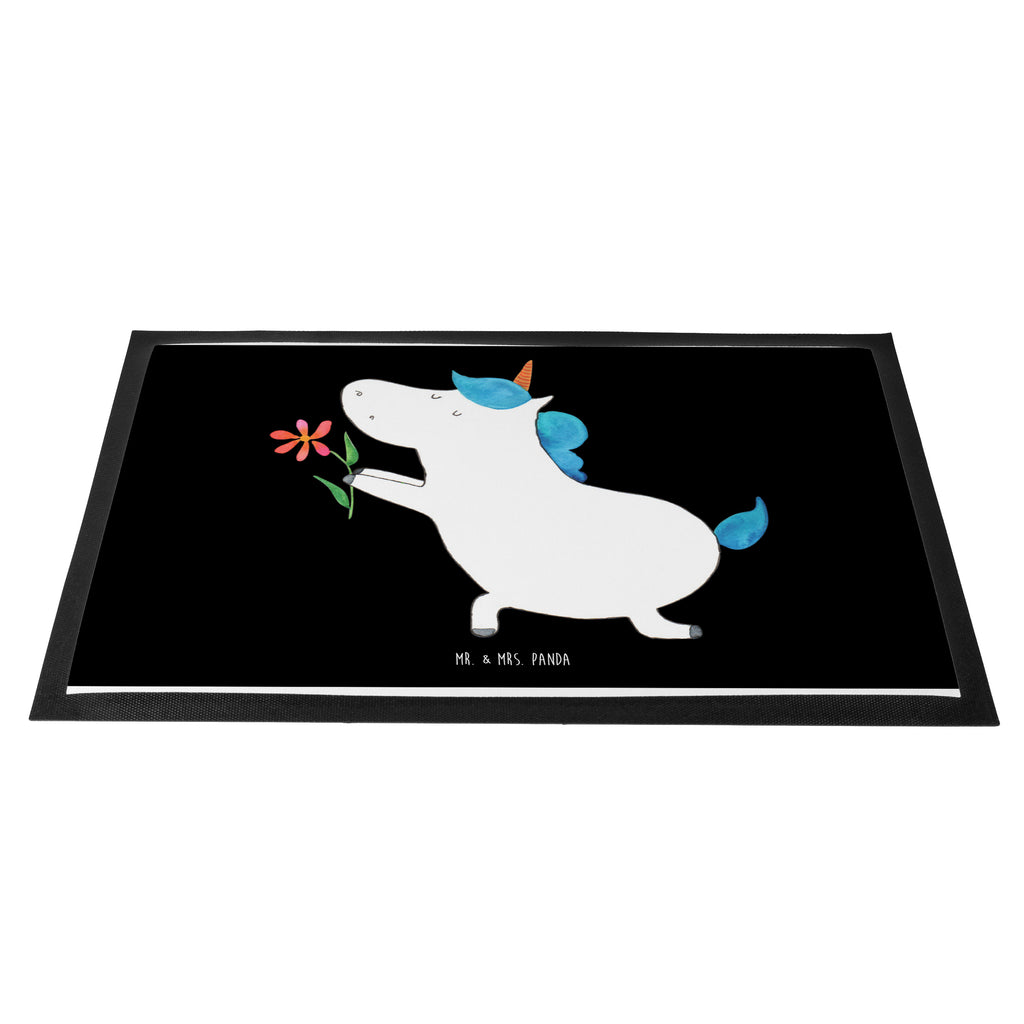 Fußmatte Einhorn Blume Einhorn, Einhörner, Unicorn, Liebe, Liebesbeweis, Antrag, Heiratsantrag, Verlobung, Ehepaar, Pärchen, Partner, Freund, Freundin, Ehe, heiraten Türvorleger, Schmutzmatte, Fußabtreter, Matte, Schmutzfänger, Fußabstreifer, Schmutzfangmatte, Türmatte, Motivfußmatte,  Haustürmatte, Vorleger  Einhorn, Einhörner, Einhorn Deko, Pegasus, Unicorn