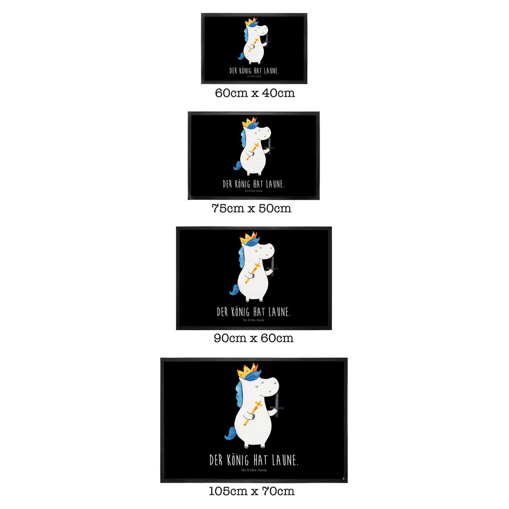Fußmatte Einhorn König mit Schwert Einhörner, Unicorn, Einhorn, König, Ritter, Mittelalter Türvorleger, Schmutzmatte, Fußabtreter, Matte, Schmutzfänger, Fußabstreifer, Schmutzfangmatte, Türmatte, Motivfußmatte,  Haustürmatte, Vorleger  Einhorn, Einhörner, Einhorn Deko, Pegasus, Unicorn