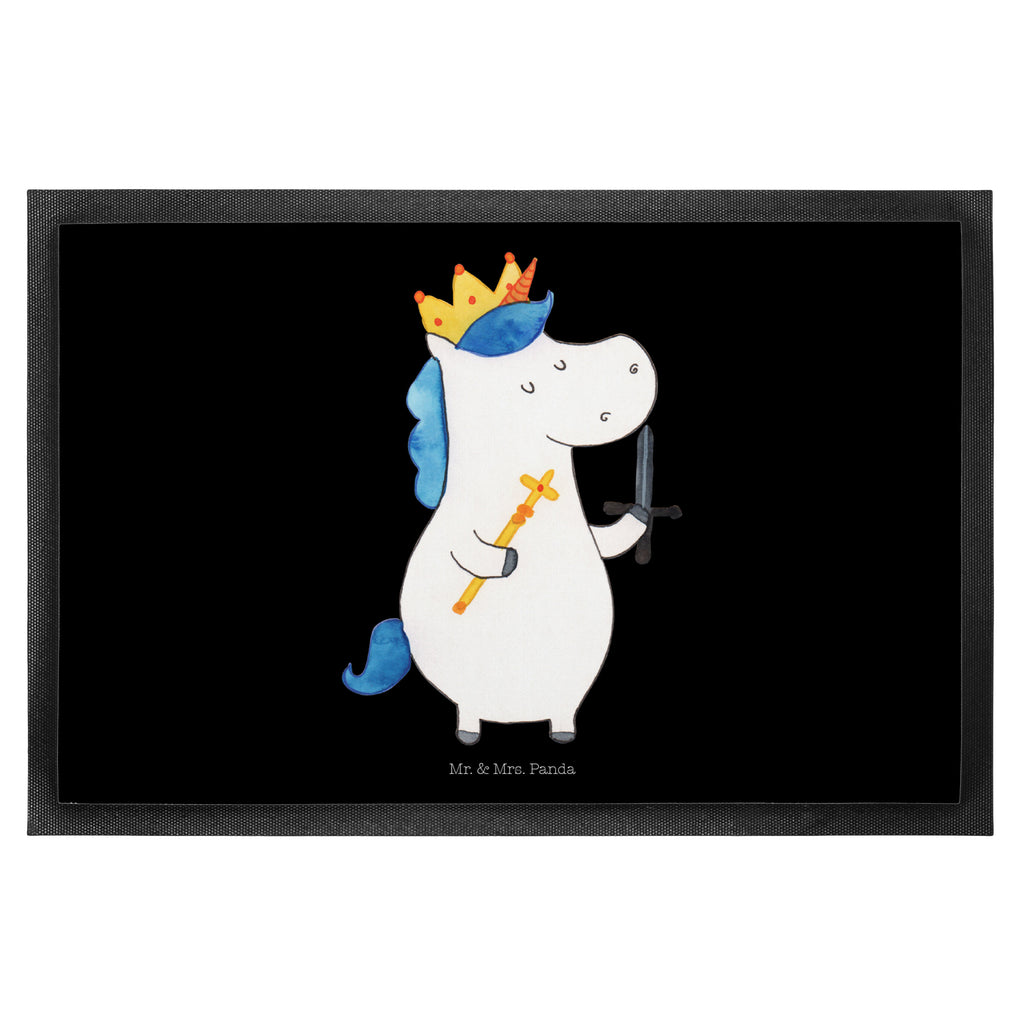 Fußmatte Einhorn König mit Schwert Einhörner, Unicorn, Einhorn, König, Ritter, Mittelalter Türvorleger, Schmutzmatte, Fußabtreter, Matte, Schmutzfänger, Fußabstreifer, Schmutzfangmatte, Türmatte, Motivfußmatte,  Haustürmatte, Vorleger  Einhorn, Einhörner, Einhorn Deko, Pegasus, Unicorn