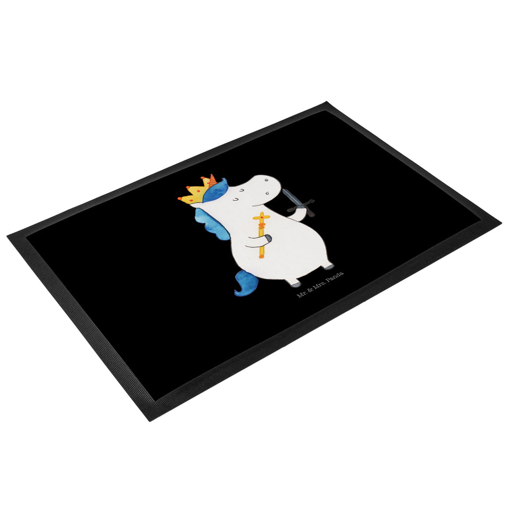 Fußmatte Einhorn König mit Schwert Einhörner, Unicorn, Einhorn, König, Ritter, Mittelalter Türvorleger, Schmutzmatte, Fußabtreter, Matte, Schmutzfänger, Fußabstreifer, Schmutzfangmatte, Türmatte, Motivfußmatte,  Haustürmatte, Vorleger  Einhorn, Einhörner, Einhorn Deko, Pegasus, Unicorn