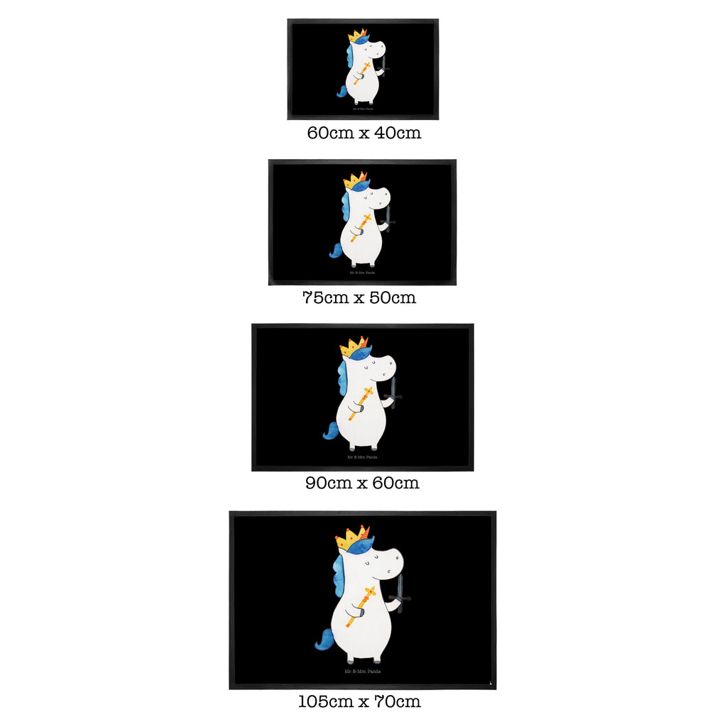Fußmatte Einhorn König mit Schwert Einhörner, Unicorn, Einhorn, König, Ritter, Mittelalter Türvorleger, Schmutzmatte, Fußabtreter, Matte, Schmutzfänger, Fußabstreifer, Schmutzfangmatte, Türmatte, Motivfußmatte,  Haustürmatte, Vorleger  Einhorn, Einhörner, Einhorn Deko, Pegasus, Unicorn