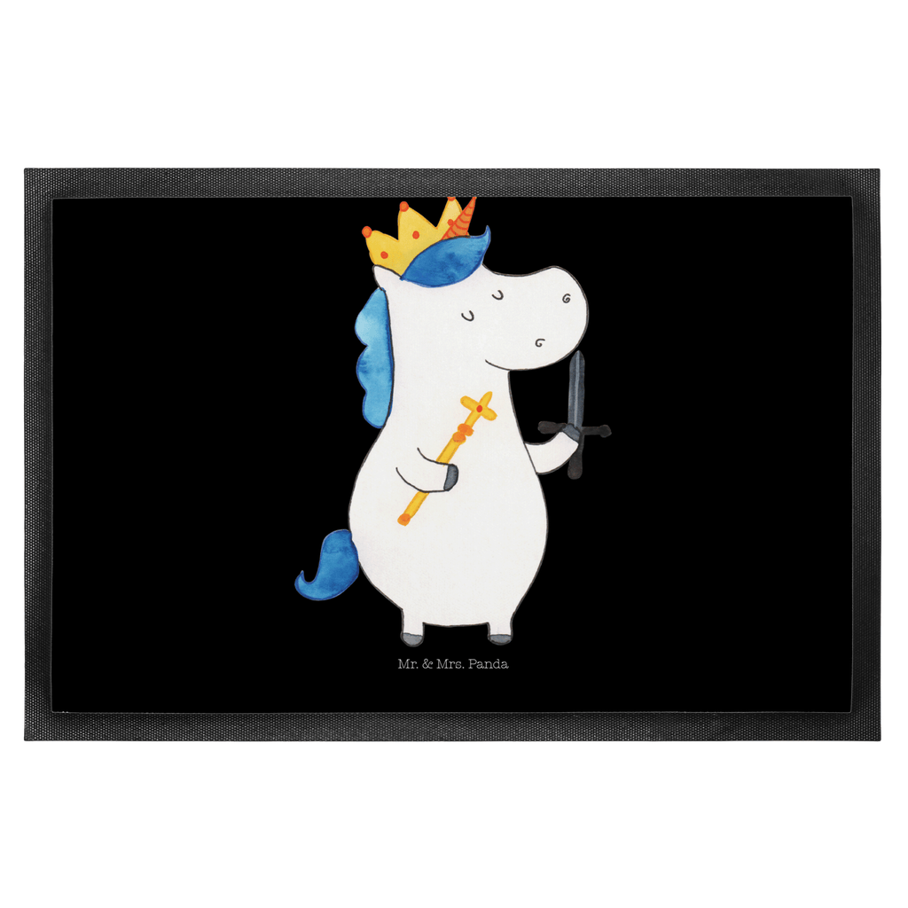 Fußmatte Einhorn König mit Schwert Einhörner, Unicorn, Einhorn, König, Ritter, Mittelalter Türvorleger, Schmutzmatte, Fußabtreter, Matte, Schmutzfänger, Fußabstreifer, Schmutzfangmatte, Türmatte, Motivfußmatte,  Haustürmatte, Vorleger  Einhorn, Einhörner, Einhorn Deko, Pegasus, Unicorn