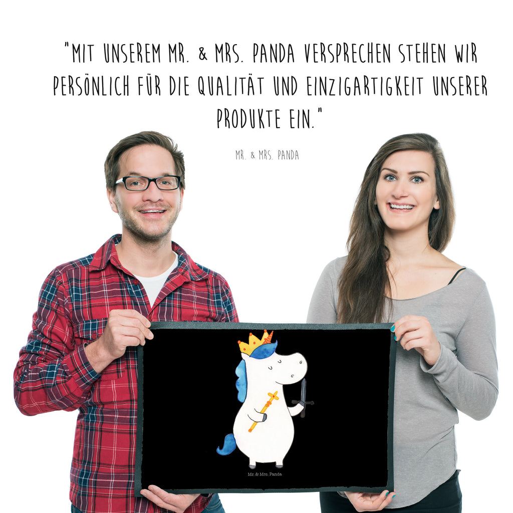 Fußmatte Einhorn König mit Schwert Einhörner, Unicorn, Einhorn, König, Ritter, Mittelalter Türvorleger, Schmutzmatte, Fußabtreter, Matte, Schmutzfänger, Fußabstreifer, Schmutzfangmatte, Türmatte, Motivfußmatte,  Haustürmatte, Vorleger  Einhorn, Einhörner, Einhorn Deko, Pegasus, Unicorn