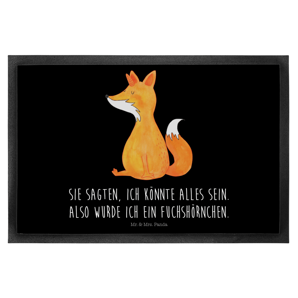Fußmatte Fuchshörnchen Fuchs, Einhorn, Einhörner, Unicorns, Fuchshörnchen, Fuchshorn, Foxycorn, Füchse Türvorleger, Schmutzmatte, Fußabtreter, Matte, Schmutzfänger, Fußabstreifer, Schmutzfangmatte, Türmatte, Motivfußmatte,  Haustürmatte, Vorleger  Einhorn, Einhörner, Einhorn Deko, Pegasus, Unicorn