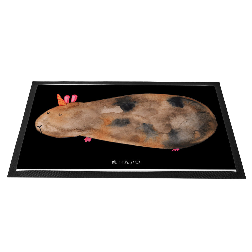 Fußmatte Meerhörnchen Einhorn, Einhörner, Meerhörnchen, Unicorn, Meericorn, Meerschwein, Meerschweinchen Türvorleger, Schmutzmatte, Fußabtreter, Matte, Schmutzfänger, Fußabstreifer, Schmutzfangmatte, Türmatte, Motivfußmatte,  Haustürmatte, Vorleger  Einhorn, Einhörner, Einhorn Deko, Pegasus, Unicorn