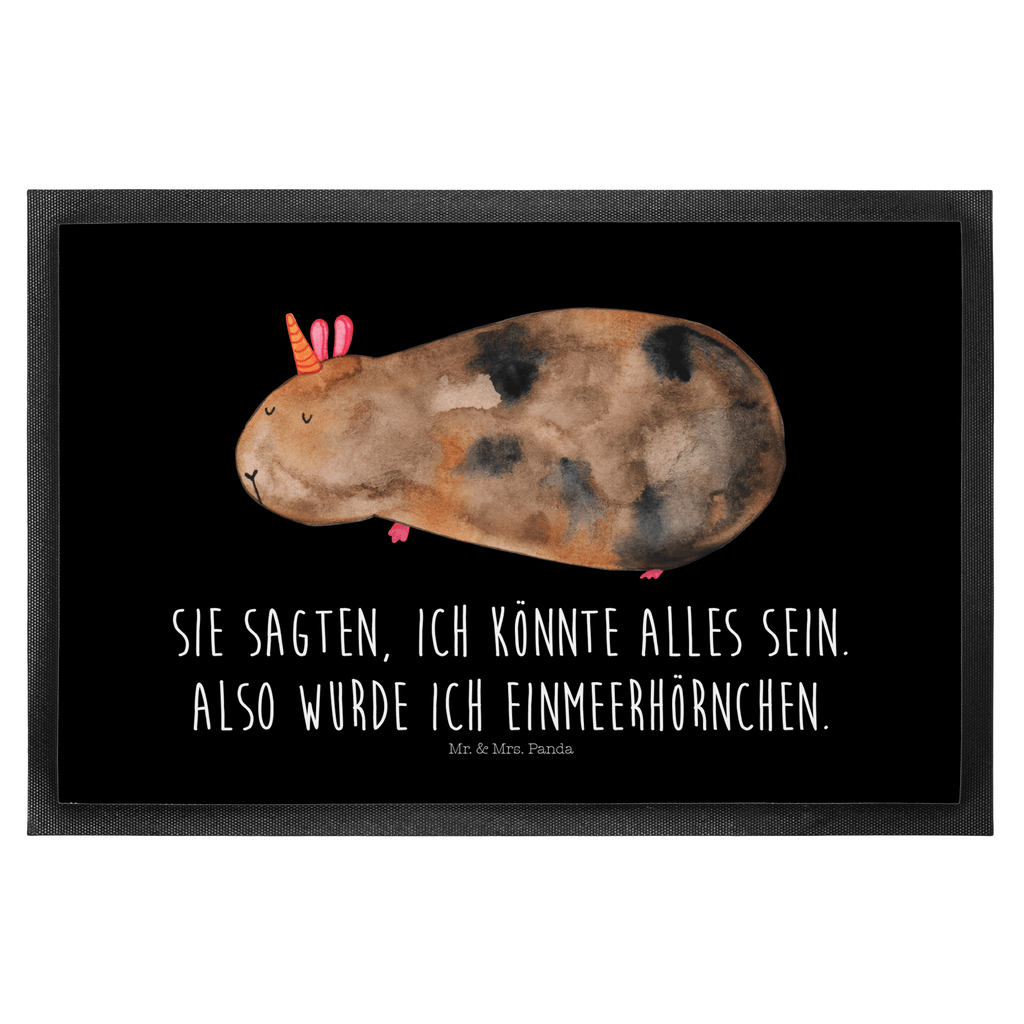 Fußmatte Meerhörnchen Einhorn, Einhörner, Meerhörnchen, Unicorn, Meericorn, Meerschwein, Meerschweinchen Türvorleger, Schmutzmatte, Fußabtreter, Matte, Schmutzfänger, Fußabstreifer, Schmutzfangmatte, Türmatte, Motivfußmatte,  Haustürmatte, Vorleger  Einhorn, Einhörner, Einhorn Deko, Pegasus, Unicorn
