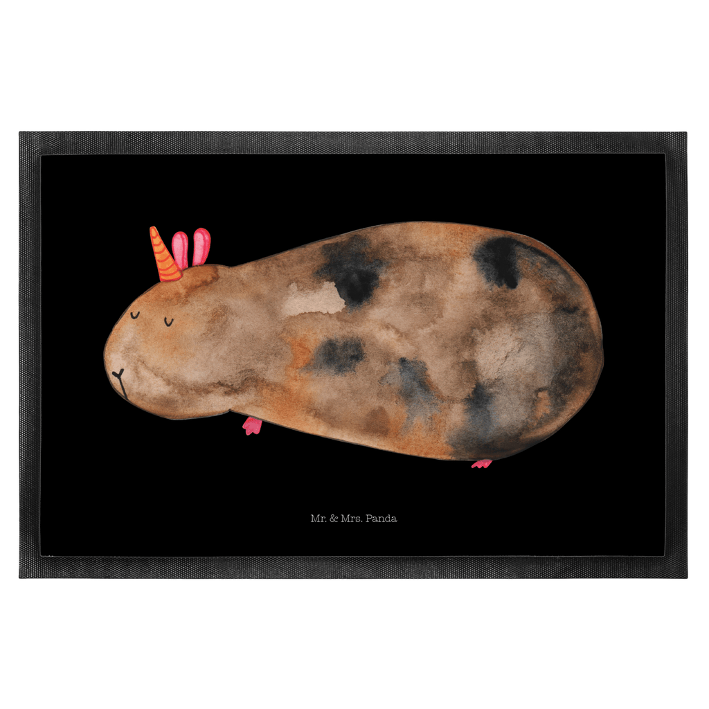 Fußmatte Meerhörnchen Einhorn, Einhörner, Meerhörnchen, Unicorn, Meericorn, Meerschwein, Meerschweinchen Türvorleger, Schmutzmatte, Fußabtreter, Matte, Schmutzfänger, Fußabstreifer, Schmutzfangmatte, Türmatte, Motivfußmatte,  Haustürmatte, Vorleger  Einhorn, Einhörner, Einhorn Deko, Pegasus, Unicorn