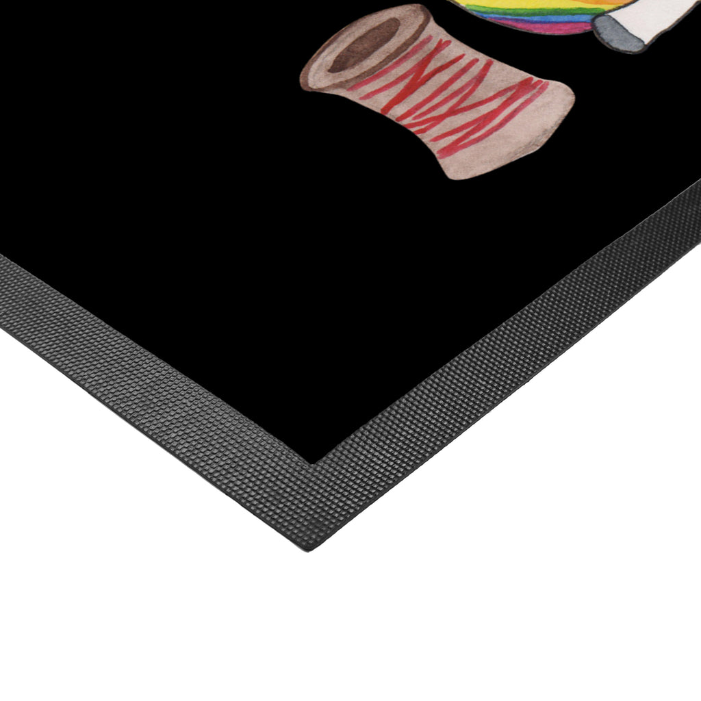 Fußmatte Einhorn Näherin Einhorn, Einhörner, Unicorn, Näherin, nähen, Mädchen, Freundin, Häkeln, Stricken, basteln, Nähzimmer Türvorleger, Schmutzmatte, Fußabtreter, Matte, Schmutzfänger, Fußabstreifer, Schmutzfangmatte, Türmatte, Motivfußmatte,  Haustürmatte, Vorleger  Einhorn, Einhörner, Einhorn Deko, Pegasus, Unicorn