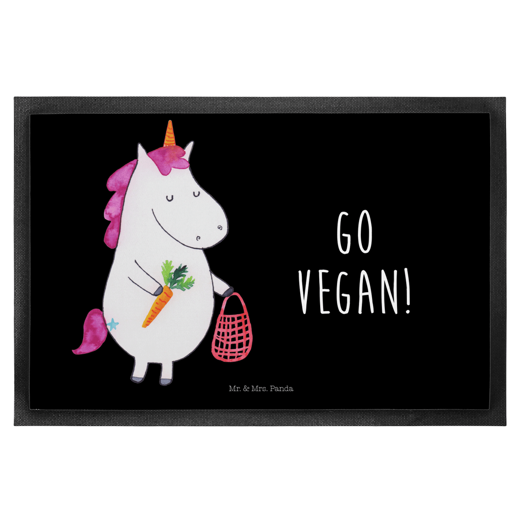 Fußmatte Einhorn Vegan vegan, Gesund leben, Vegetariar, Rohkost, Gesund essen, Veganismus, Veganer Türvorleger, Schmutzmatte, Fußabtreter, Matte, Schmutzfänger, Fußabstreifer, Schmutzfangmatte, Türmatte, Motivfußmatte,  Haustürmatte, Vorleger  Einhorn, Einhörner, Einhorn Deko, Pegasus, Unicorn