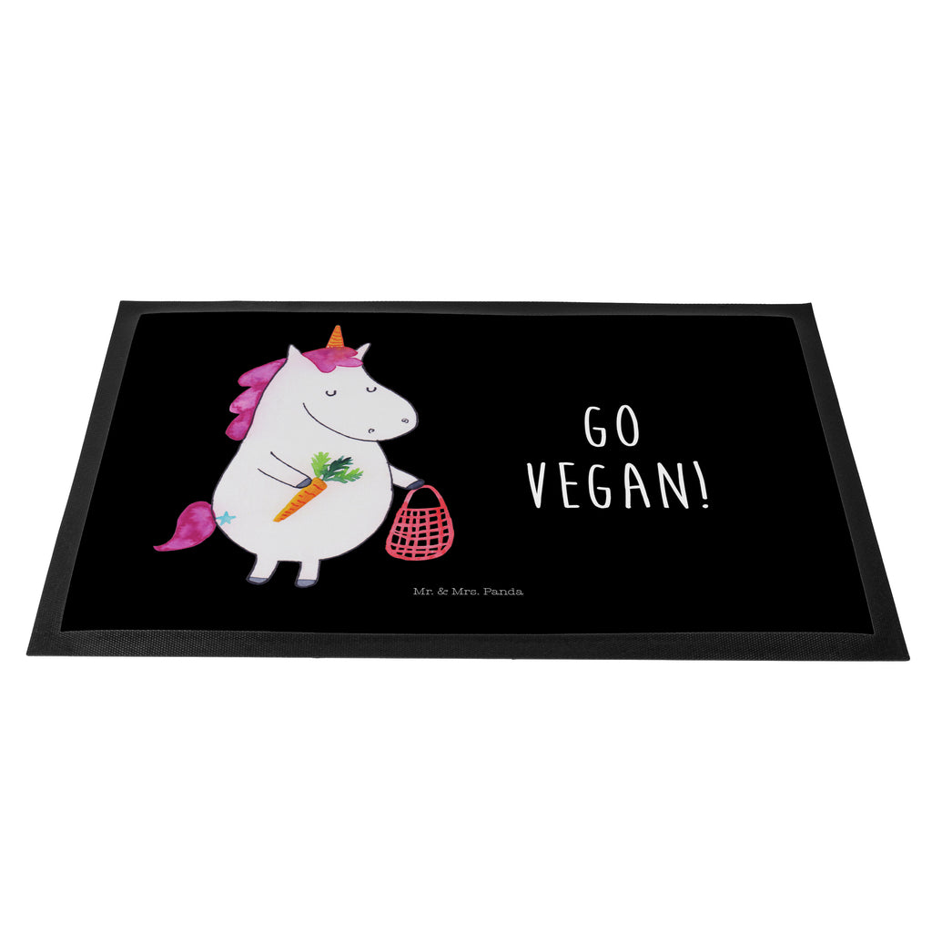 Fußmatte Einhorn Vegan vegan, Gesund leben, Vegetariar, Rohkost, Gesund essen, Veganismus, Veganer Türvorleger, Schmutzmatte, Fußabtreter, Matte, Schmutzfänger, Fußabstreifer, Schmutzfangmatte, Türmatte, Motivfußmatte,  Haustürmatte, Vorleger  Einhorn, Einhörner, Einhorn Deko, Pegasus, Unicorn