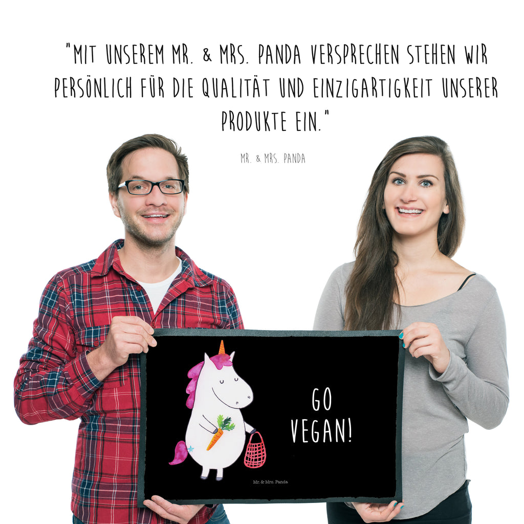 Fußmatte Einhorn Vegan vegan, Gesund leben, Vegetariar, Rohkost, Gesund essen, Veganismus, Veganer Türvorleger, Schmutzmatte, Fußabtreter, Matte, Schmutzfänger, Fußabstreifer, Schmutzfangmatte, Türmatte, Motivfußmatte,  Haustürmatte, Vorleger  Einhorn, Einhörner, Einhorn Deko, Pegasus, Unicorn