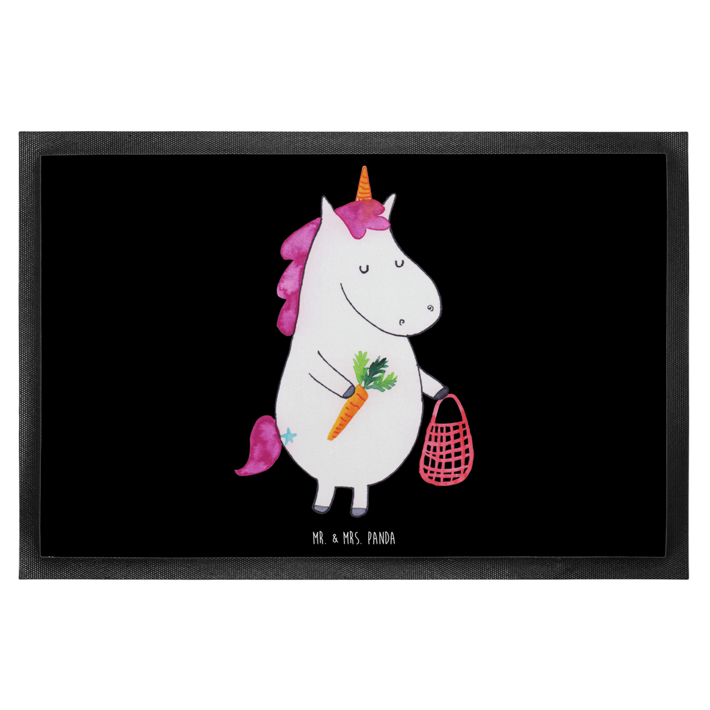 Fußmatte Einhorn Vegan vegan, Gesund leben, Vegetariar, Rohkost, Gesund essen, Veganismus, Veganer Türvorleger, Schmutzmatte, Fußabtreter, Matte, Schmutzfänger, Fußabstreifer, Schmutzfangmatte, Türmatte, Motivfußmatte,  Haustürmatte, Vorleger  Einhorn, Einhörner, Einhorn Deko, Pegasus, Unicorn