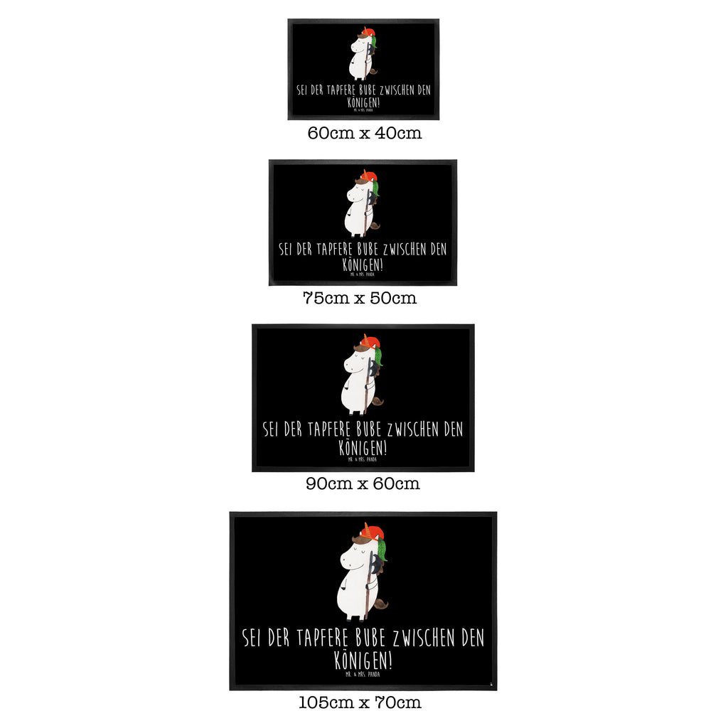 Fußmatte Einhorn Bube Einhörner, Unicorn, Einhorn, Bube, Mittelalter, Türvorleger, Schmutzmatte, Fußabtreter, Matte, Schmutzfänger, Fußabstreifer, Schmutzfangmatte, Türmatte, Motivfußmatte,  Haustürmatte, Vorleger  Einhorn, Einhörner, Einhorn Deko, Pegasus, Unicorn