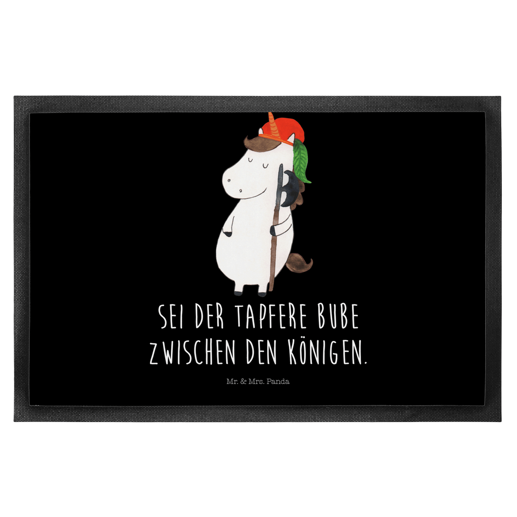 Fußmatte Einhorn Bube Einhörner, Unicorn, Einhorn, Bube, Mittelalter, Türvorleger, Schmutzmatte, Fußabtreter, Matte, Schmutzfänger, Fußabstreifer, Schmutzfangmatte, Türmatte, Motivfußmatte,  Haustürmatte, Vorleger  Einhorn, Einhörner, Einhorn Deko, Pegasus, Unicorn