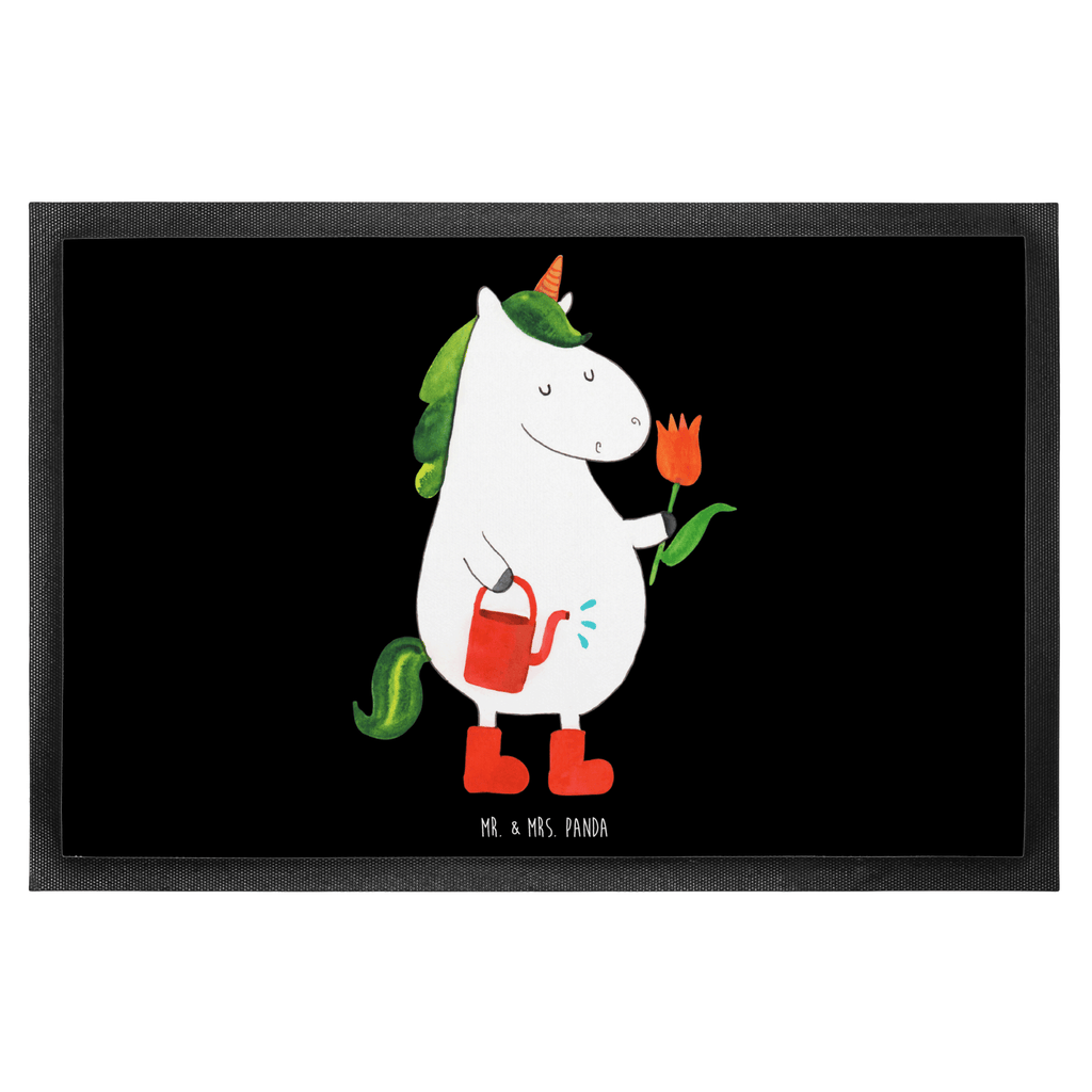 Fußmatte Einhorn Gärtner Einhorn, Einhörner, Unicorn, Luftballon, Gießkanne, Giesskanne, Lebenslust, Freude, Blume, Freundin, Garten, Stiefel Türvorleger, Schmutzmatte, Fußabtreter, Matte, Schmutzfänger, Fußabstreifer, Schmutzfangmatte, Türmatte, Motivfußmatte,  Haustürmatte, Vorleger  Einhorn, Einhörner, Einhorn Deko, Pegasus, Unicorn