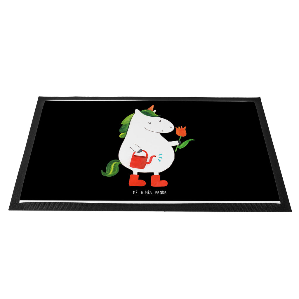 Fußmatte Einhorn Gärtner Einhorn, Einhörner, Unicorn, Luftballon, Gießkanne, Giesskanne, Lebenslust, Freude, Blume, Freundin, Garten, Stiefel Türvorleger, Schmutzmatte, Fußabtreter, Matte, Schmutzfänger, Fußabstreifer, Schmutzfangmatte, Türmatte, Motivfußmatte,  Haustürmatte, Vorleger  Einhorn, Einhörner, Einhorn Deko, Pegasus, Unicorn