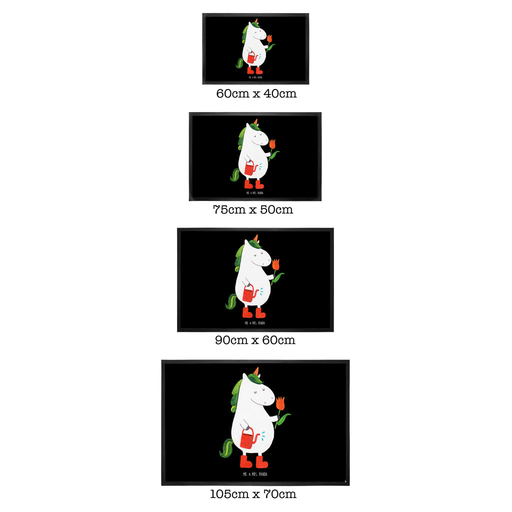 Fußmatte Einhorn Gärtner Einhorn, Einhörner, Unicorn, Luftballon, Gießkanne, Giesskanne, Lebenslust, Freude, Blume, Freundin, Garten, Stiefel Türvorleger, Schmutzmatte, Fußabtreter, Matte, Schmutzfänger, Fußabstreifer, Schmutzfangmatte, Türmatte, Motivfußmatte,  Haustürmatte, Vorleger  Einhorn, Einhörner, Einhorn Deko, Pegasus, Unicorn