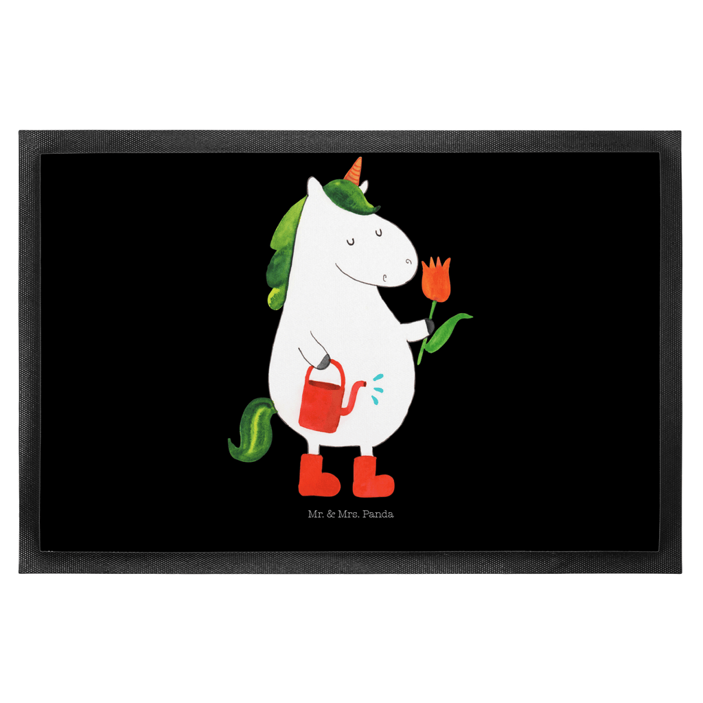 Fußmatte Einhorn Gärtner Einhorn, Einhörner, Unicorn, Luftballon, Gießkanne, Giesskanne, Lebenslust, Freude, Blume, Freundin, Garten, Stiefel Türvorleger, Schmutzmatte, Fußabtreter, Matte, Schmutzfänger, Fußabstreifer, Schmutzfangmatte, Türmatte, Motivfußmatte,  Haustürmatte, Vorleger  Einhorn, Einhörner, Einhorn Deko, Pegasus, Unicorn