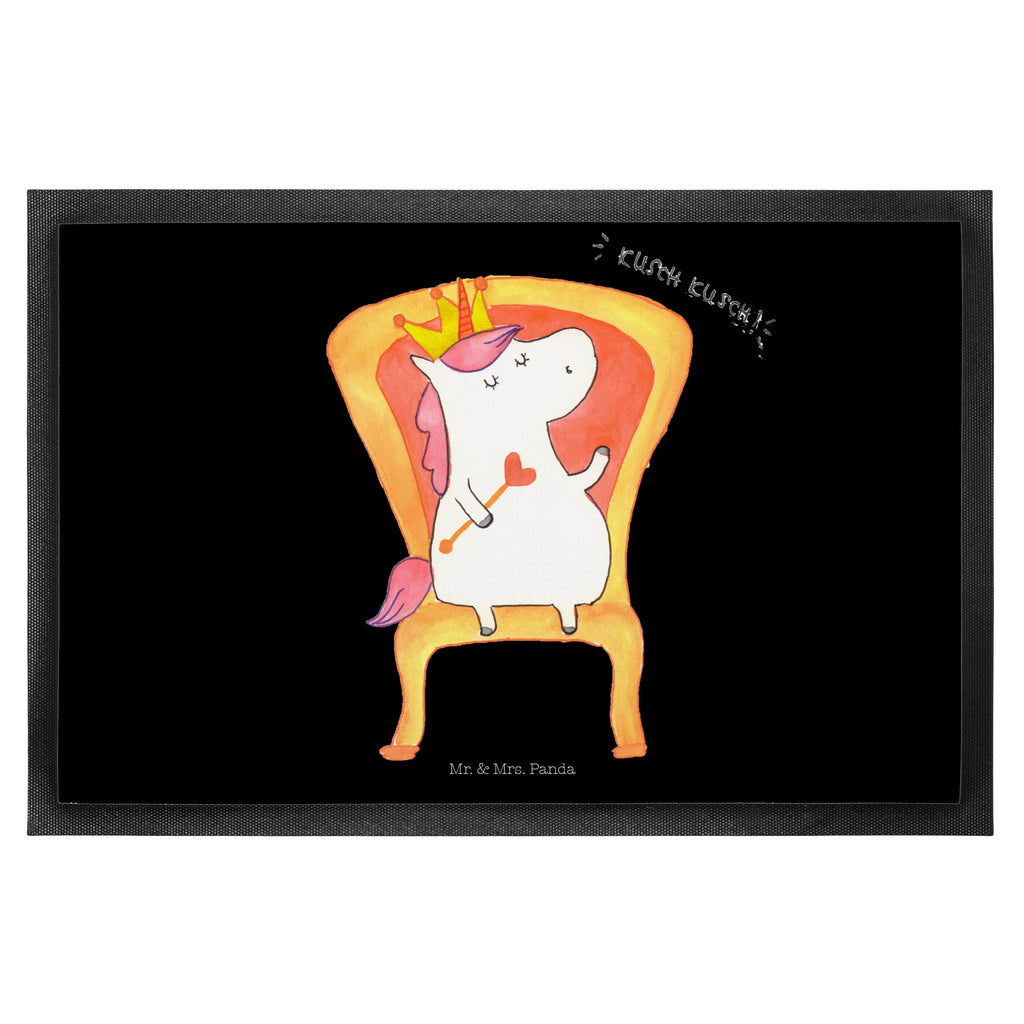 Fußmatte Einhorn König Einhorn, Unicorn, König, Präsident, Bundeskanzler, Herrscher, Kaiser, Prinzessin, Krone Türvorleger, Schmutzmatte, Fußabtreter, Matte, Schmutzfänger, Fußabstreifer, Schmutzfangmatte, Türmatte, Motivfußmatte,  Haustürmatte, Vorleger  Einhorn, Einhörner, Einhorn Deko, Pegasus, Unicorn