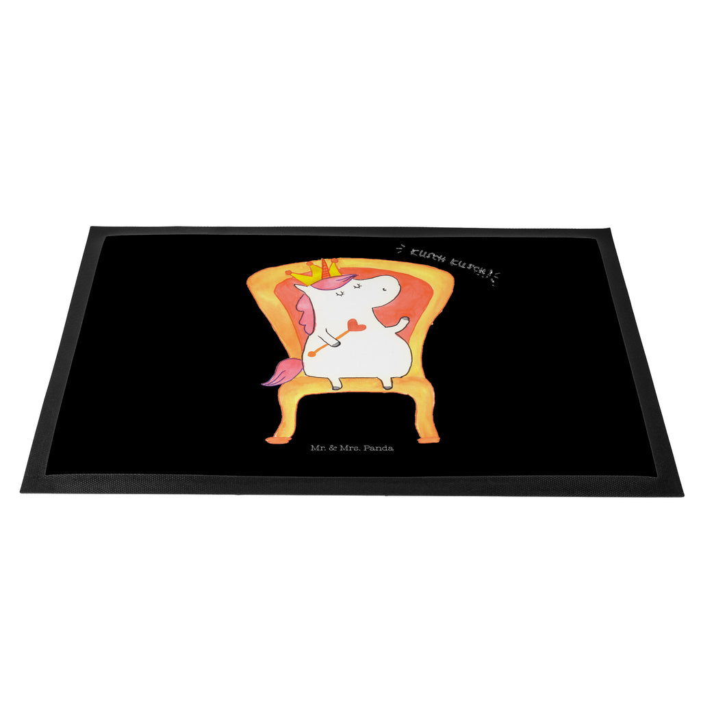 Fußmatte Einhorn König Einhorn, Unicorn, König, Präsident, Bundeskanzler, Herrscher, Kaiser, Prinzessin, Krone Türvorleger, Schmutzmatte, Fußabtreter, Matte, Schmutzfänger, Fußabstreifer, Schmutzfangmatte, Türmatte, Motivfußmatte,  Haustürmatte, Vorleger  Einhorn, Einhörner, Einhorn Deko, Pegasus, Unicorn