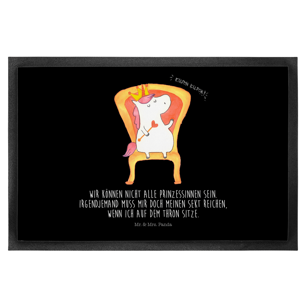 Fußmatte Einhorn König Einhorn, Unicorn, König, Präsident, Bundeskanzler, Herrscher, Kaiser, Prinzessin, Krone Türvorleger, Schmutzmatte, Fußabtreter, Matte, Schmutzfänger, Fußabstreifer, Schmutzfangmatte, Türmatte, Motivfußmatte,  Haustürmatte, Vorleger  Einhorn, Einhörner, Einhorn Deko, Pegasus, Unicorn