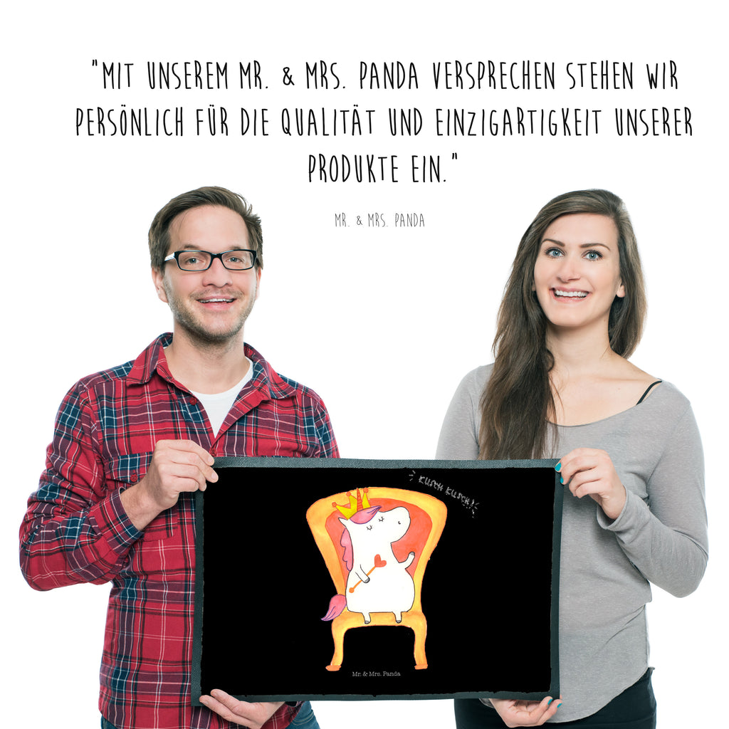 Fußmatte Einhorn König Einhorn, Unicorn, König, Präsident, Bundeskanzler, Herrscher, Kaiser, Prinzessin, Krone Türvorleger, Schmutzmatte, Fußabtreter, Matte, Schmutzfänger, Fußabstreifer, Schmutzfangmatte, Türmatte, Motivfußmatte,  Haustürmatte, Vorleger  Einhorn, Einhörner, Einhorn Deko, Pegasus, Unicorn