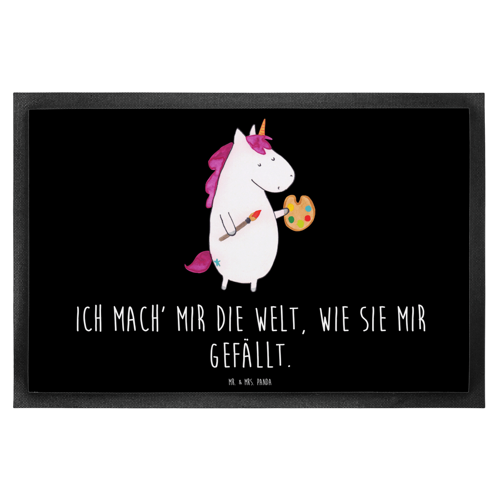 Fußmatte Einhorn Künstler Einhorn, Einhörner, Englisch, Künstler, Unicorn, Artist, Malen, Zeichnen, Welt, Farbe, Stift, Pinsel, Geschenk, Maler Türvorleger, Schmutzmatte, Fußabtreter, Matte, Schmutzfänger, Fußabstreifer, Schmutzfangmatte, Türmatte, Motivfußmatte,  Haustürmatte, Vorleger  Einhorn, Einhörner, Einhorn Deko, Pegasus, Unicorn