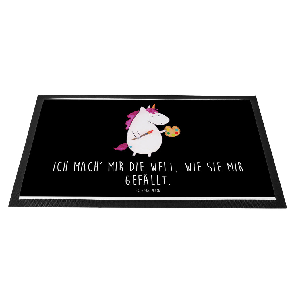 Fußmatte Einhorn Künstler Einhorn, Einhörner, Englisch, Künstler, Unicorn, Artist, Malen, Zeichnen, Welt, Farbe, Stift, Pinsel, Geschenk, Maler Türvorleger, Schmutzmatte, Fußabtreter, Matte, Schmutzfänger, Fußabstreifer, Schmutzfangmatte, Türmatte, Motivfußmatte,  Haustürmatte, Vorleger  Einhorn, Einhörner, Einhorn Deko, Pegasus, Unicorn