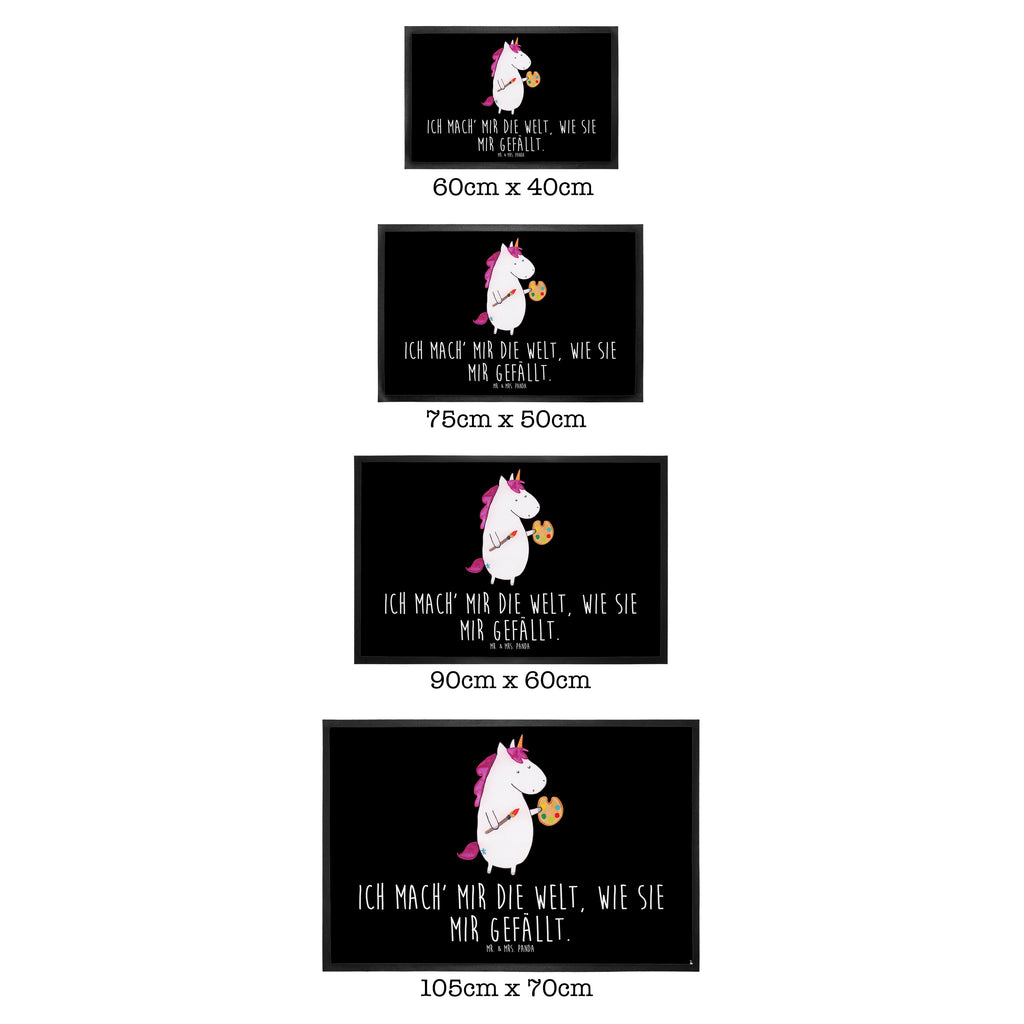 Fußmatte Einhorn Künstler Einhorn, Einhörner, Englisch, Künstler, Unicorn, Artist, Malen, Zeichnen, Welt, Farbe, Stift, Pinsel, Geschenk, Maler Türvorleger, Schmutzmatte, Fußabtreter, Matte, Schmutzfänger, Fußabstreifer, Schmutzfangmatte, Türmatte, Motivfußmatte,  Haustürmatte, Vorleger  Einhorn, Einhörner, Einhorn Deko, Pegasus, Unicorn