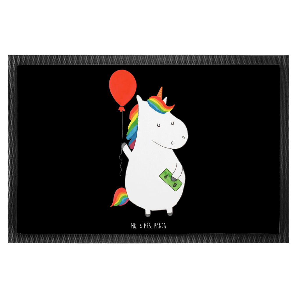 Fußmatte Einhorn Luftballon Einhorn, Einhörner, Unicorn, Luftballon, Geld, Lebenslust, Freude, Geschenk, Freundin	 Türvorleger, Schmutzmatte, Fußabtreter, Matte, Schmutzfänger, Fußabstreifer, Schmutzfangmatte, Türmatte, Motivfußmatte,  Haustürmatte, Vorleger  Einhorn, Einhörner, Einhorn Deko, Pegasus, Unicorn