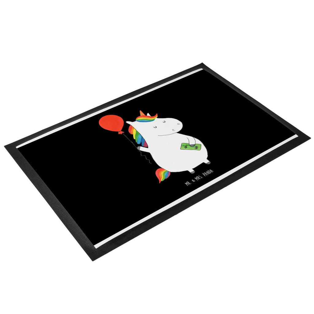 Fußmatte Einhorn Luftballon Einhorn, Einhörner, Unicorn, Luftballon, Geld, Lebenslust, Freude, Geschenk, Freundin	 Türvorleger, Schmutzmatte, Fußabtreter, Matte, Schmutzfänger, Fußabstreifer, Schmutzfangmatte, Türmatte, Motivfußmatte,  Haustürmatte, Vorleger  Einhorn, Einhörner, Einhorn Deko, Pegasus, Unicorn