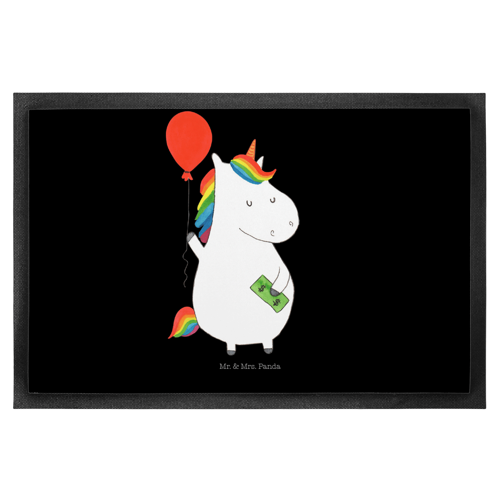 Fußmatte Einhorn Luftballon Einhorn, Einhörner, Unicorn, Luftballon, Geld, Lebenslust, Freude, Geschenk, Freundin	 Türvorleger, Schmutzmatte, Fußabtreter, Matte, Schmutzfänger, Fußabstreifer, Schmutzfangmatte, Türmatte, Motivfußmatte,  Haustürmatte, Vorleger  Einhorn, Einhörner, Einhorn Deko, Pegasus, Unicorn