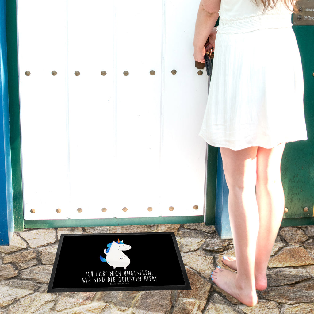 Fußmatte Einhorn Mann Einhorn, Einhörner, Unicorn, cool, Mann, Freundin, Familie, bester Freund, BFF, Party, hübsch, beste Türvorleger, Schmutzmatte, Fußabtreter, Matte, Schmutzfänger, Fußabstreifer, Schmutzfangmatte, Türmatte, Motivfußmatte,  Haustürmatte, Vorleger  Einhorn, Einhörner, Einhorn Deko, Pegasus, Unicorn