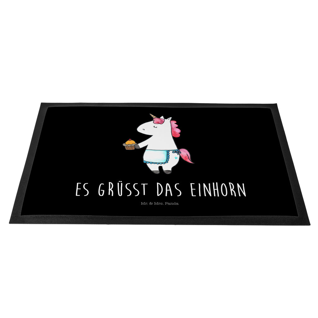 Fußmatte Einhorn Muffin Einhorn, Unicorn, Geburtstag, Backen, Muffin, Kekse, Geburtstagsgrüße, Glückwünsche, Liebesgrüße, Einhorn, Grüße,  Türvorleger, Schmutzmatte, Fußabtreter, Matte, Schmutzfänger, Fußabstreifer, Schmutzfangmatte, Türmatte, Motivfußmatte,  Haustürmatte, Vorleger  Einhorn, Einhörner, Einhorn Deko, Pegasus, Unicorn