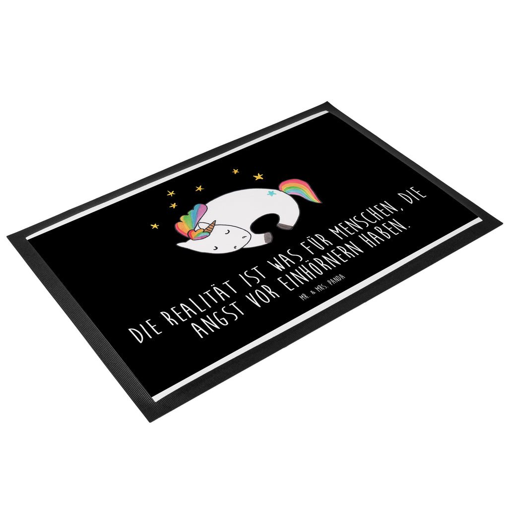 Fußmatte Einhorn Nacht Einhorn, Träume, Traum, Einhörner, unicorn, Realität, Menschen, Geschenk, Ruhe, Freundin Türvorleger, Schmutzmatte, Fußabtreter, Matte, Schmutzfänger, Fußabstreifer, Schmutzfangmatte, Türmatte, Motivfußmatte,  Haustürmatte, Vorleger  Einhorn, Einhörner, Einhorn Deko, Pegasus, Unicorn
