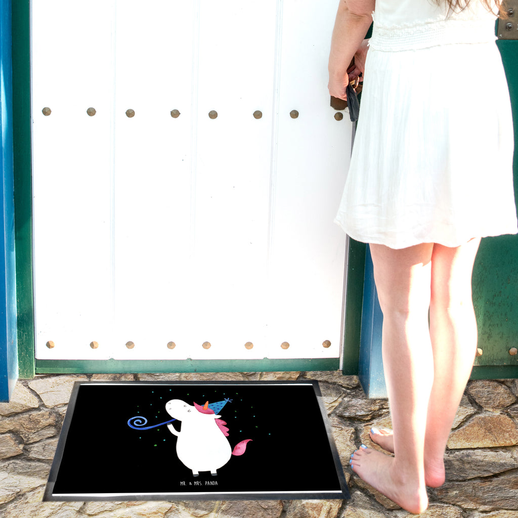 Fußmatte Einhorn Party Einhörner, Unicorn, Einhorn, Glitzer, Konfetti, Party, Geburtstag, Feier, Fest, Alkohol, Disco, Club Türvorleger, Schmutzmatte, Fußabtreter, Matte, Schmutzfänger, Fußabstreifer, Schmutzfangmatte, Türmatte, Motivfußmatte,  Haustürmatte, Vorleger  Einhorn, Einhörner, Einhorn Deko, Pegasus, Unicorn