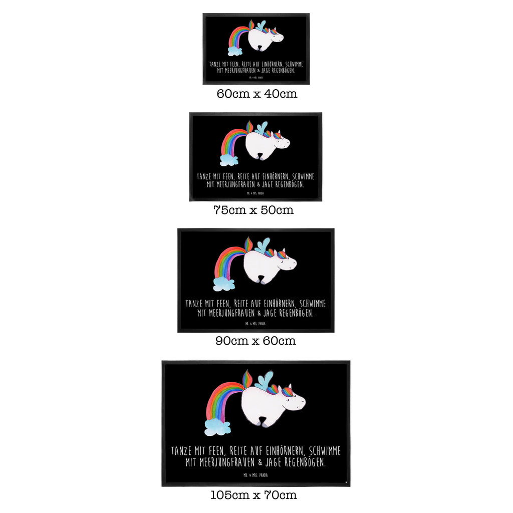 Fußmatte Einhorn Pegasus Türvorleger, Schmutzmatte, Fußabtreter, Matte, Schmutzfänger, Fußabstreifer, Schmutzfangmatte, Türmatte, Motivfußmatte, Haustürmatte, Vorleger, Einhorn, Einhörner, Einhorn Deko, Pegasus, Unicorn, Regenbogen, Spielen, Realität, Glitzer, Erwachsenwerden