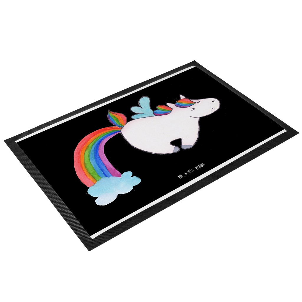 Fußmatte Einhorn Pegasus Türvorleger, Schmutzmatte, Fußabtreter, Matte, Schmutzfänger, Fußabstreifer, Schmutzfangmatte, Türmatte, Motivfußmatte, Haustürmatte, Vorleger, Einhorn, Einhörner, Einhorn Deko, Pegasus, Unicorn, Regenbogen, Spielen, Realität, Glitzer, Erwachsenwerden