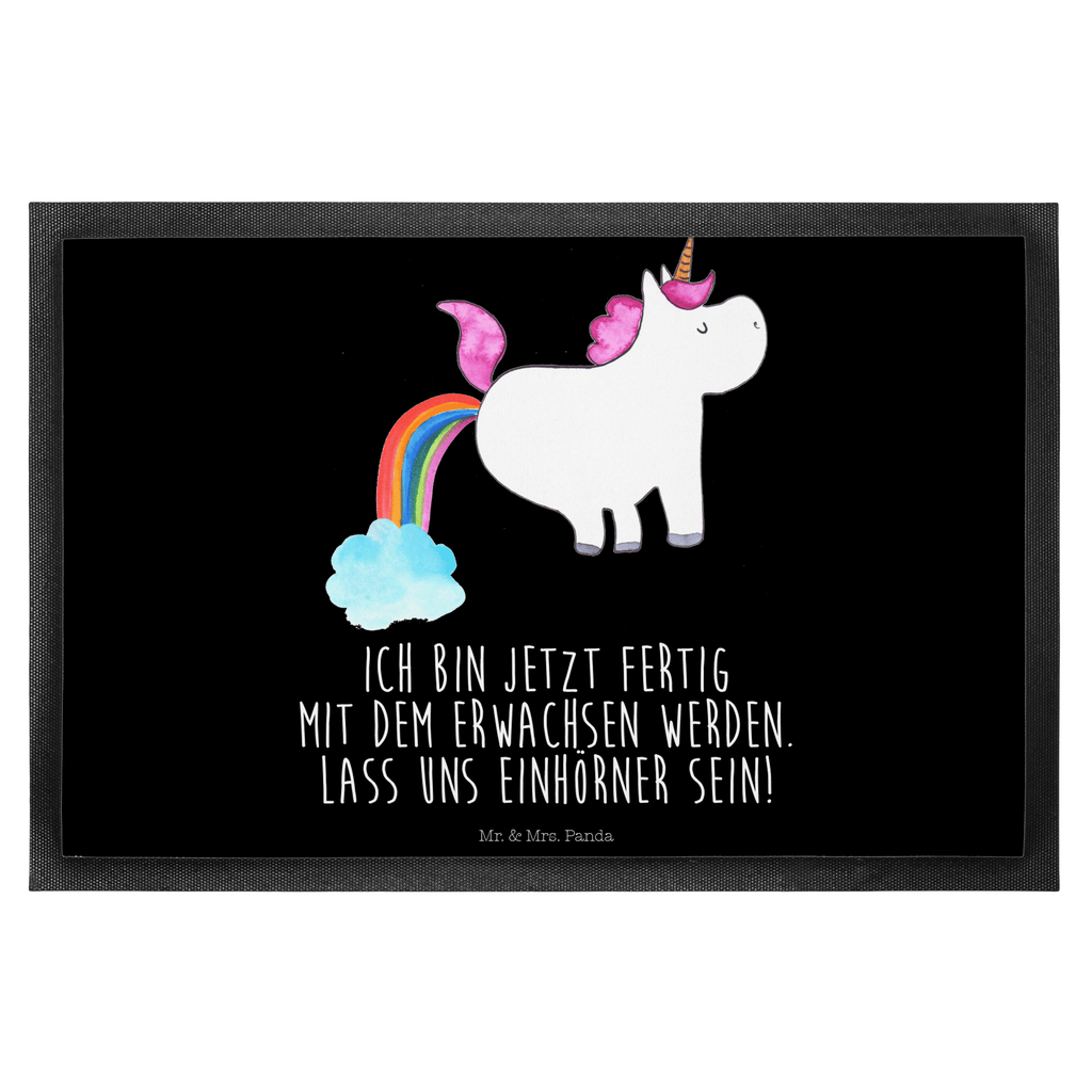 Fußmatte Einhorn Pupsend Einhorn, Pups, Unicorn, Regenbogen, Glitzer, Einhornpower, Erwachsenwerden, Spaß, lustig, Freundin  Türvorleger, Schmutzmatte, Fußabtreter, Matte, Schmutzfänger, Fußabstreifer, Schmutzfangmatte, Türmatte, Motivfußmatte,  Haustürmatte, Vorleger  Einhorn, Einhörner, Einhorn Deko, Pegasus, Unicorn