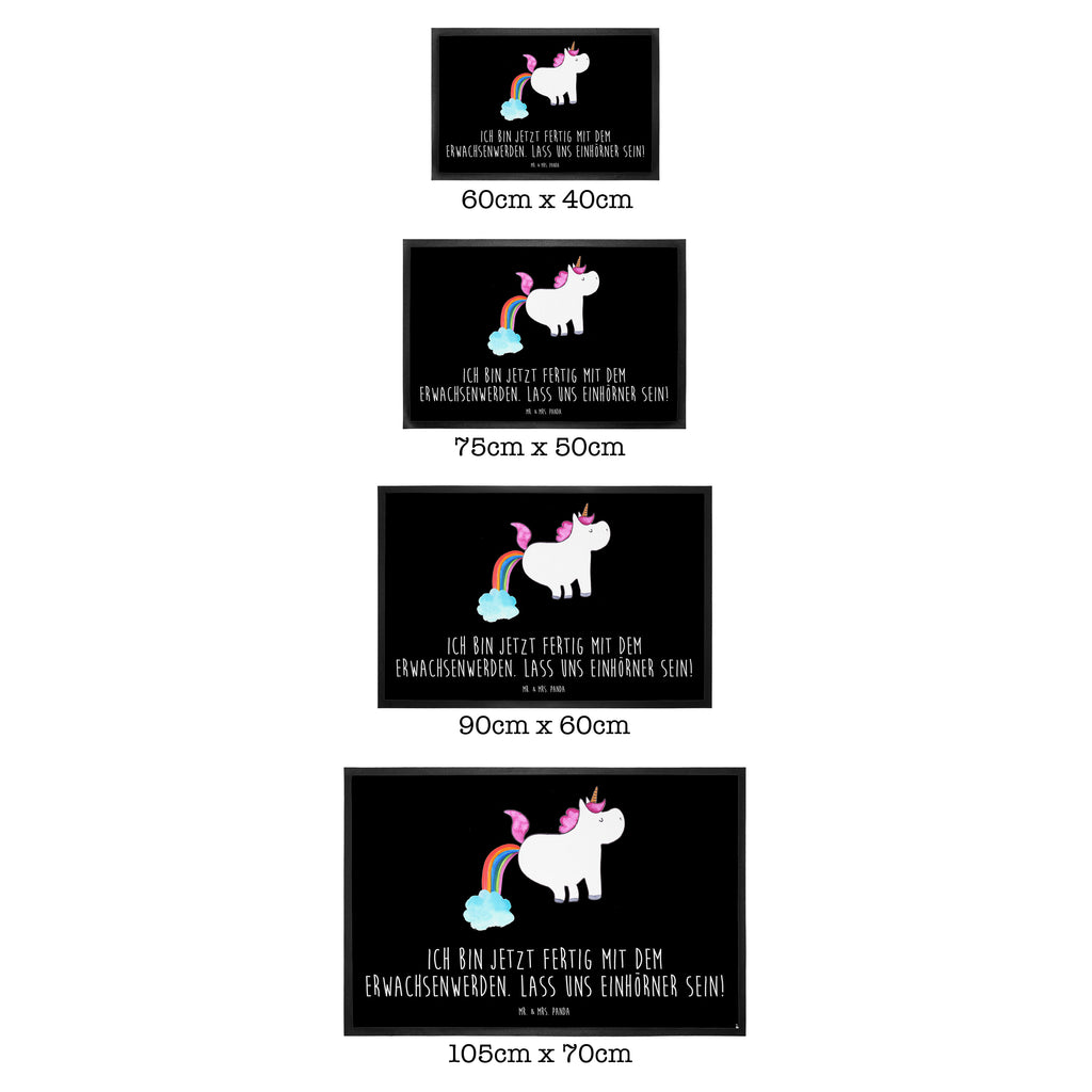 Fußmatte Einhorn Pupsend Einhorn, Pups, Unicorn, Regenbogen, Glitzer, Einhornpower, Erwachsenwerden, Spaß, lustig, Freundin  Türvorleger, Schmutzmatte, Fußabtreter, Matte, Schmutzfänger, Fußabstreifer, Schmutzfangmatte, Türmatte, Motivfußmatte,  Haustürmatte, Vorleger  Einhorn, Einhörner, Einhorn Deko, Pegasus, Unicorn