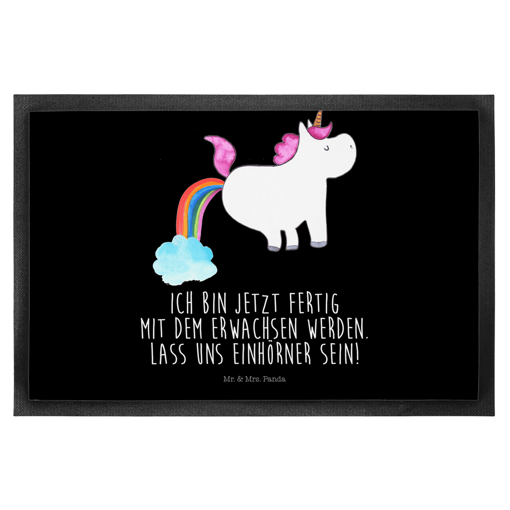 Fußmatte Einhorn Pupsend Einhorn, Pups, Unicorn, Regenbogen, Glitzer, Einhornpower, Erwachsenwerden, Spaß, lustig, Freundin  Türvorleger, Schmutzmatte, Fußabtreter, Matte, Schmutzfänger, Fußabstreifer, Schmutzfangmatte, Türmatte, Motivfußmatte,  Haustürmatte, Vorleger  Einhorn, Einhörner, Einhorn Deko, Pegasus, Unicorn