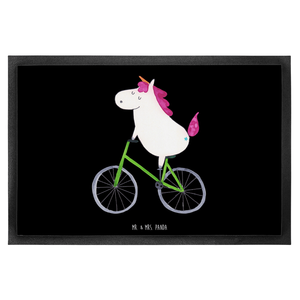 Fußmatte Einhorn Radfahrer Türvorleger, Schmutzmatte, Fußabtreter, Matte, Schmutzfänger, Fußabstreifer, Schmutzfangmatte, Türmatte, Motivfußmatte, Haustürmatte, Vorleger, Einhorn, Einhörner, Einhorn Deko, Pegasus, Unicorn, Radfahren, Radfahrer, Rad, Bike, Feenstaub, Konfetti, Luxusproblem, Kummer, Liebeskummer