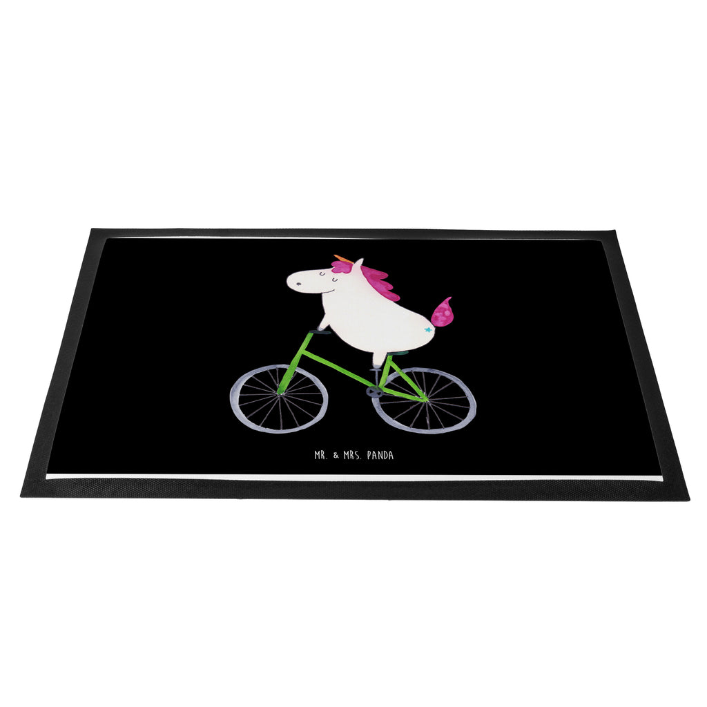 Fußmatte Einhorn Radfahrer Türvorleger, Schmutzmatte, Fußabtreter, Matte, Schmutzfänger, Fußabstreifer, Schmutzfangmatte, Türmatte, Motivfußmatte, Haustürmatte, Vorleger, Einhorn, Einhörner, Einhorn Deko, Pegasus, Unicorn, Radfahren, Radfahrer, Rad, Bike, Feenstaub, Konfetti, Luxusproblem, Kummer, Liebeskummer