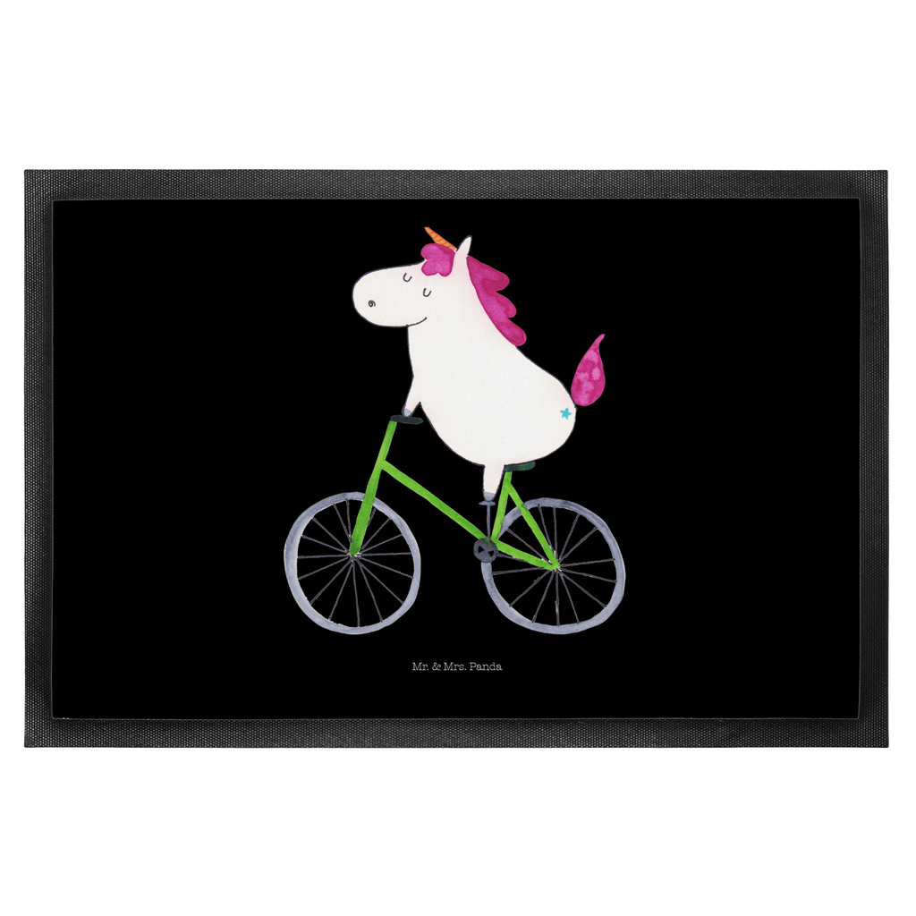 Fußmatte Einhorn Radfahrer Türvorleger, Schmutzmatte, Fußabtreter, Matte, Schmutzfänger, Fußabstreifer, Schmutzfangmatte, Türmatte, Motivfußmatte, Haustürmatte, Vorleger, Einhorn, Einhörner, Einhorn Deko, Pegasus, Unicorn, Radfahren, Radfahrer, Rad, Bike, Feenstaub, Konfetti, Luxusproblem, Kummer, Liebeskummer