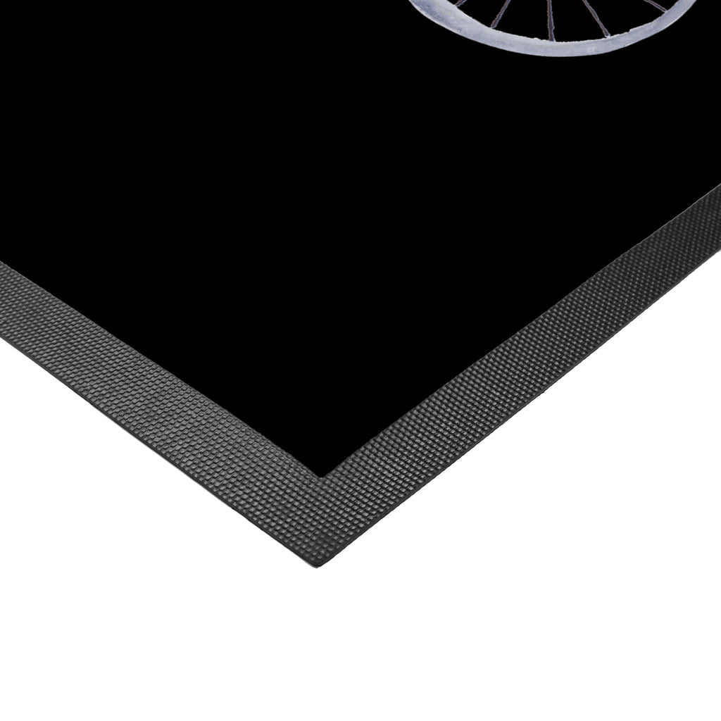 Fußmatte Einhorn Radfahrer Türvorleger, Schmutzmatte, Fußabtreter, Matte, Schmutzfänger, Fußabstreifer, Schmutzfangmatte, Türmatte, Motivfußmatte, Haustürmatte, Vorleger, Einhorn, Einhörner, Einhorn Deko, Pegasus, Unicorn, Radfahren, Radfahrer, Rad, Bike, Feenstaub, Konfetti, Luxusproblem, Kummer, Liebeskummer