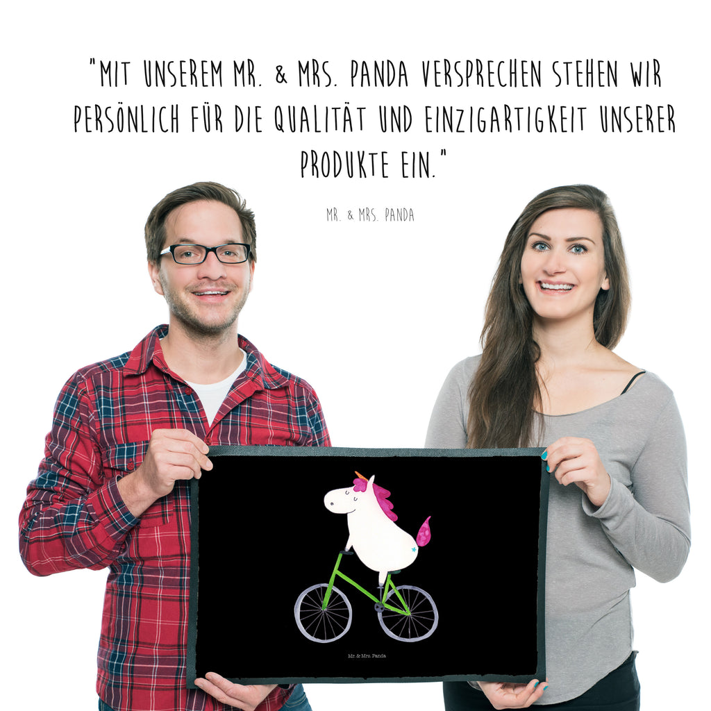 Fußmatte Einhorn Radfahrer Türvorleger, Schmutzmatte, Fußabtreter, Matte, Schmutzfänger, Fußabstreifer, Schmutzfangmatte, Türmatte, Motivfußmatte, Haustürmatte, Vorleger, Einhorn, Einhörner, Einhorn Deko, Pegasus, Unicorn, Radfahren, Radfahrer, Rad, Bike, Feenstaub, Konfetti, Luxusproblem, Kummer, Liebeskummer